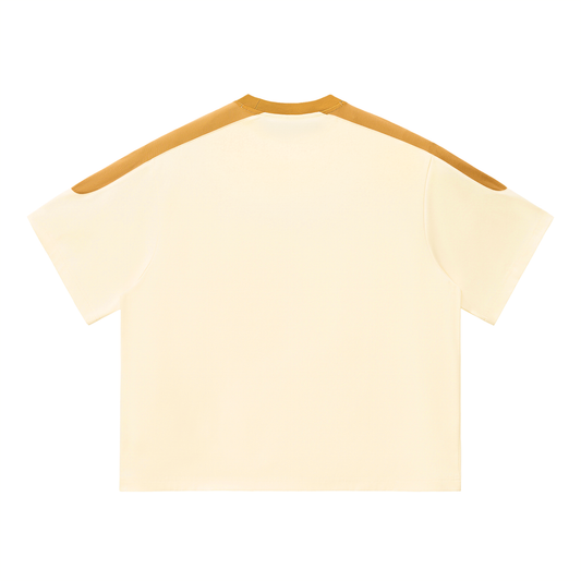 Simple unisex Color Block Oversized Tee