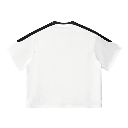 Simple unisex Color Block Oversized Tee